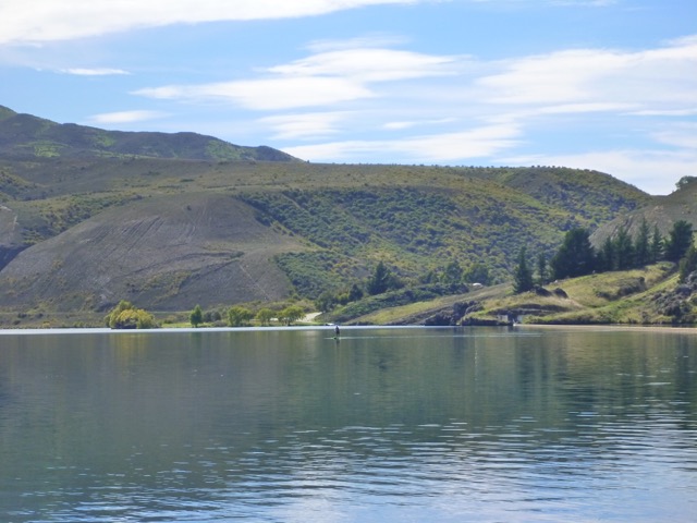 Looking across to the Cromwell - Clyde Highway.