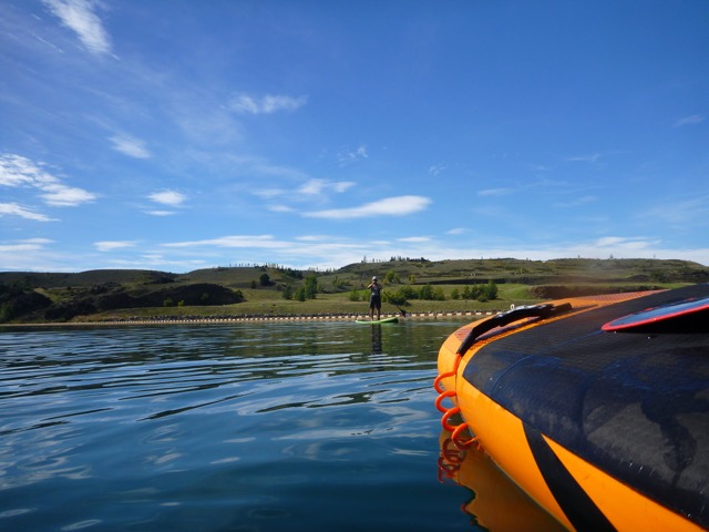 Shane's paddle board view.