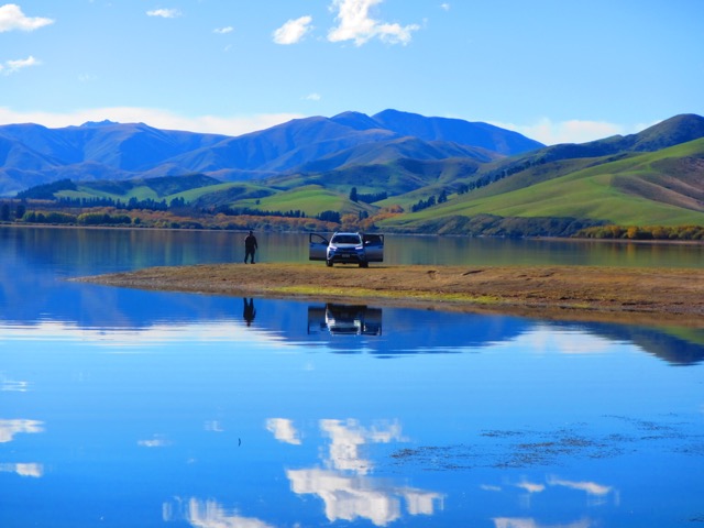 Opua Lake Perfect mirror reflection.4